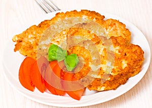 Potato Pancake with chicken