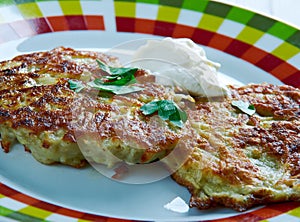 Potato pancake latkes