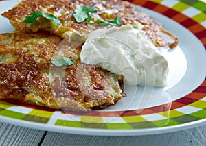 Potato pancake latkes