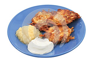 Potato Pancakes Isolated