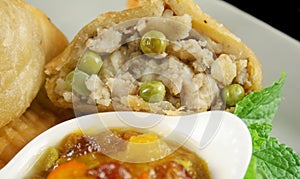Potato And Pea Samosa