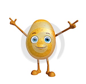 Potato with pointing pose