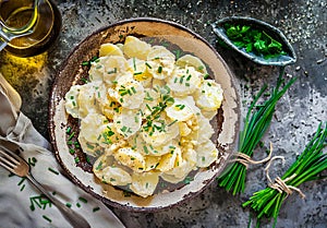 Potato Salad with Mayonnaise and Chives