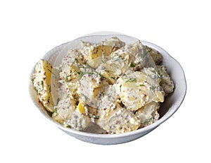 Potato salad with mustard seeds and mayonnaise