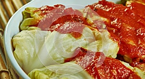 Potato and Smoked Fish Cabbage Rolls