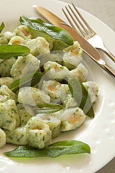 Potato and Spinach Gnocchi with Sage Butter