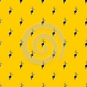 Potato sprout from the root pattern vector