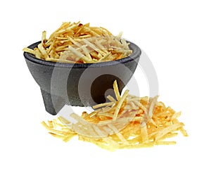 Potato Sticks Front and in Bowl