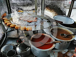 Potato tiki Indian Traditional Stall food