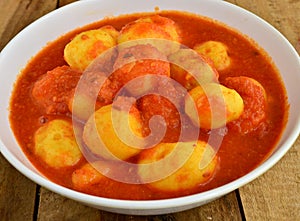 Potato Vadi Curry photo