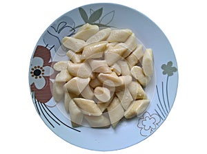 Potatoe Dumplings Plate Isolated