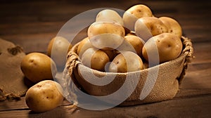 potatoes adorned by water droplets