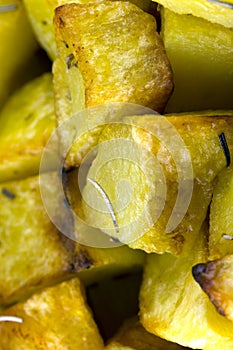 Potatoes cooked in the oven