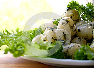 Potatoes with herbs