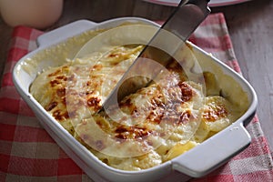 Potatoes a la dauphinoise