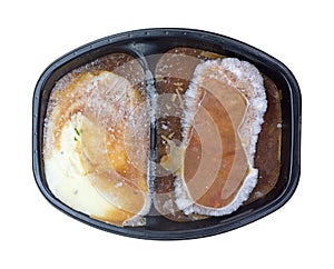 Potatoes and Meat Loaf Frozen TV Dinner