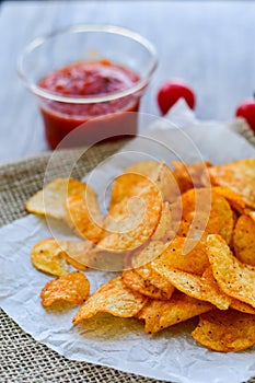 Potatoes paprpika chips