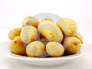 Potatoes on plate