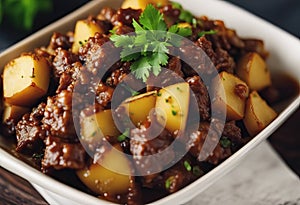 Potatoes Spicy Liver Ati Indonesian ced Beef Goreng Sambal