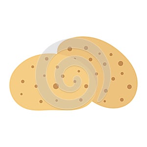 Potatoes vector illustration. Isolated white background