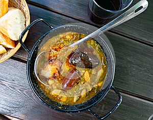 Pote Asturiano - thick pottage with sausage