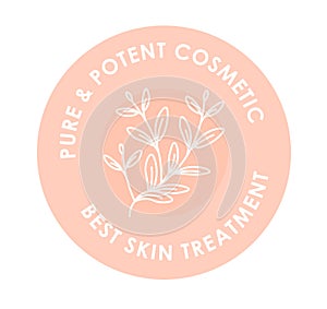 Pure and potent cosmetic, best skin treatment logo photo