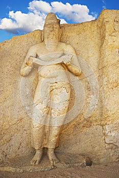 Potgul Vihara Statue, Polonnaruwa, Sri Lanka
