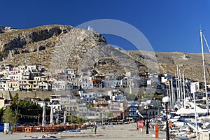 Pothia town and harbor