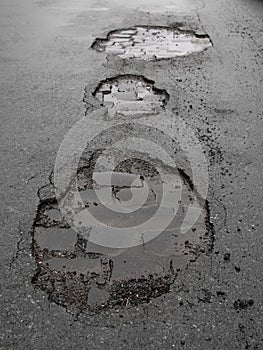 Potholes / road damage