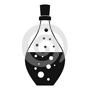 Potion aroma bottle icon, simple style