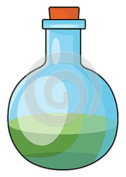 Potion bottle, illustration, vector