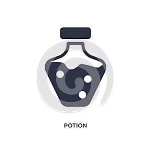 potion icon on white background. Simple element illustration from magic concept