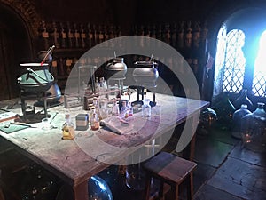 Potions classroom at Harry Potter Studio