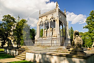 Potocki mausoleum in the park - Wilanow palace area, Warsaw photo