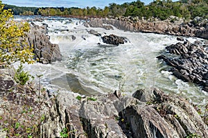 Potomac River along Great Falls, Virginia photo