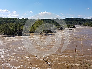 The Potomac river at the Great Falls, Maryland