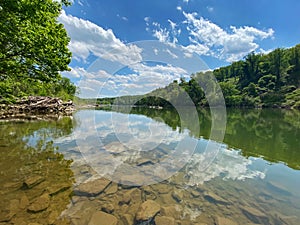Potomac River Landscape in Spring in May