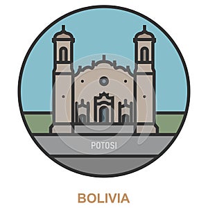 Potosi. Cities and towns in Bolivia