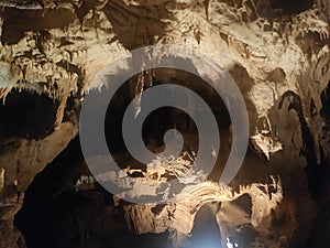 Potpecka cave Serbia rim of the cave with strange stone formations