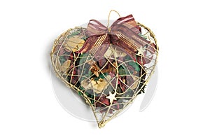 Potpourri in Heart-Shaped Box