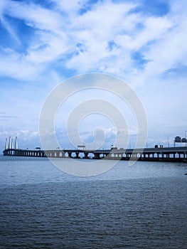 potrait of sultan abdul halim muadzam shah bridge or penang second bridge