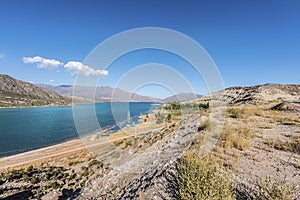 Potrerillos reservoir in Mendoza, Argentina