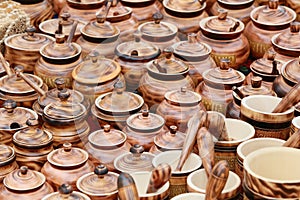 Pots made of wood