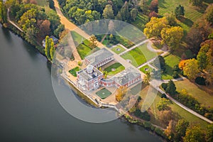 Potsdam Marble Palace, Marmorpalais located at `holy lake` Heiliger See in the new garden Neuer Garten photo