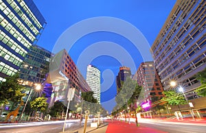 Potsdamer Platz plaza downtown cityscape Berlin Germany