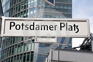 Potsdamer Platz Street Sign, Berlin