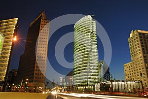 Potsdammer Platz Berlin by night