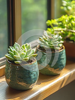 Potted Plants Window Sill