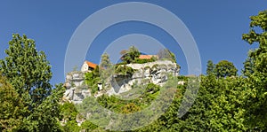 Pottenstein Castle in Franconian Switzerland