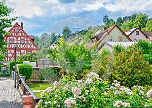 Pottenstein village in Franconian Switzerland